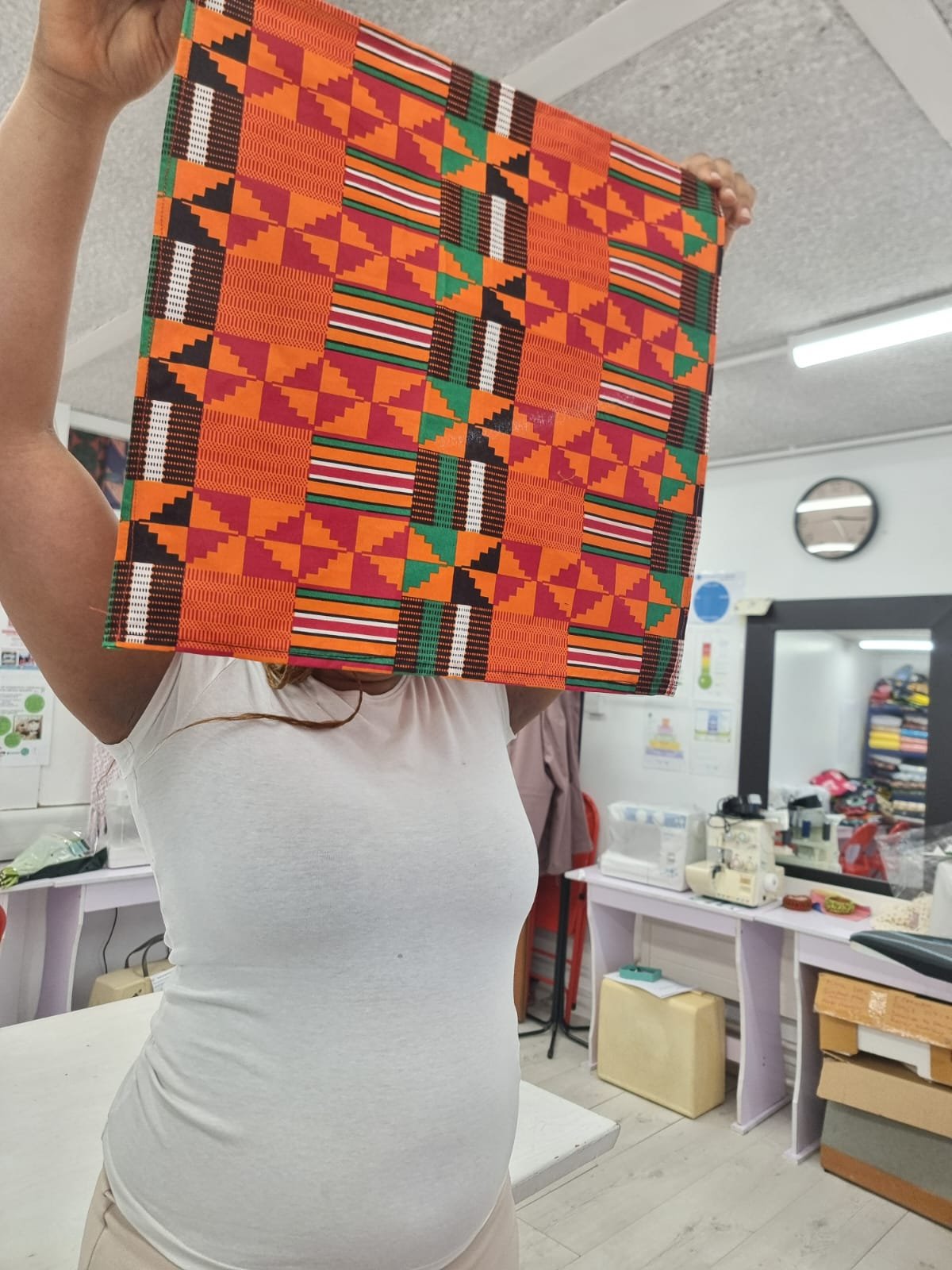 Creative work during an AutiStitch session